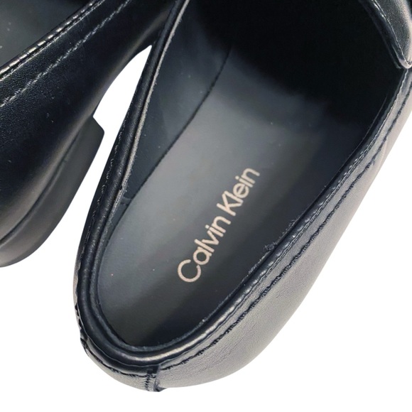 New Calvin Klein Mens Black Slip On Loafers Dress Shoes main image 13